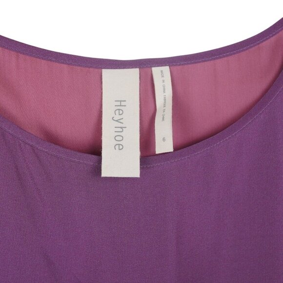 Heyhoe Anthropologie Womens Silk Sleeveless Dress With‎ Butterfly Print Size 6 - Picture 4 of 8